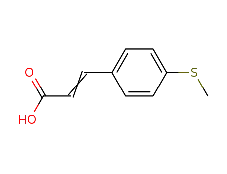 Molecular Structure of 102016-58-0 (3-[4-(METHYLSULFANYL)PHENYL]ACRYLIC ACID)