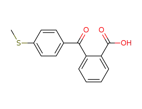 Molecular Structure of 7028-73-1 (Benzoic acid, 2-[4-(methylthio)benzoyl]-)