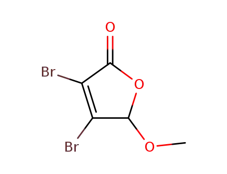 Molecular Structure of 767-97-5 (3,4-dibromo-5-methoxy-2,5-dihydrofuran-2-one)