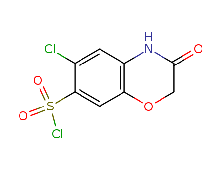 6-CHLORO-3-OXO-3,4-DIHYDRO-2H-1,4-BENZOXAZINE-7-SULFONYL CHLORIDE(5791-09-3)