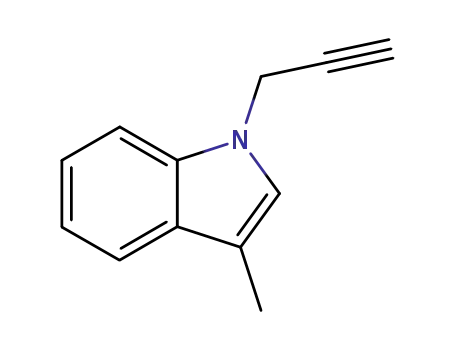 Molecular Structure of 134478-87-8 (3-methyl-1-(prop-2'-ynyl)indole)