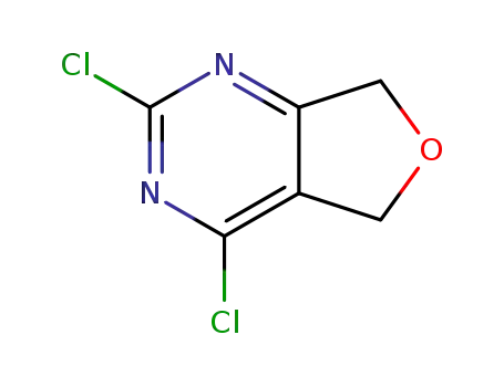 Molecular Structure of 848398-41-4 (2,4-DICHLORO-5,7-DIHYDROFURO[3,4-D]PYRIMIDINE)