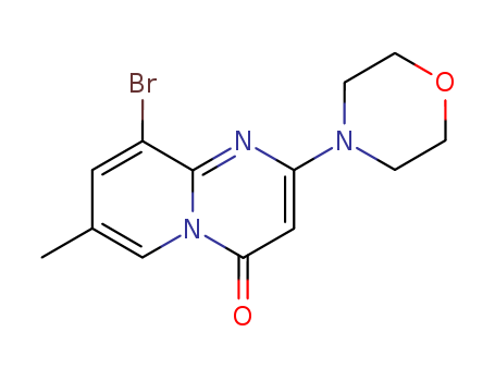 4H-Pyrido[1,2-a]pyrimidin-4-one, 9-bromo-7-methyl-2-(4-morpholinyl)-