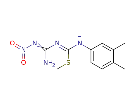 Carbamimidothioic acid,N-(3,4-dimethylphenyl)-N'-[imino(nitroamino)methyl]-, methyl ester