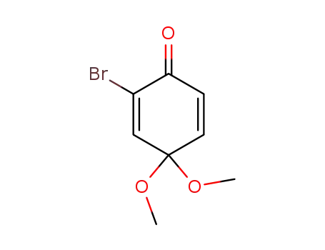 Molecular Structure of 57197-16-7 (2,5-Cyclohexadien-1-one, 2-bromo-4,4-dimethoxy-)