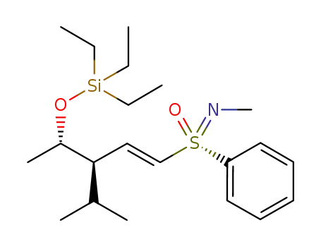 triethyl (-)-(E,2S,3R)-(3-isopropyl-5-[(S)-N-methyl-S-phenylsulfonimidoyl]pent-4-en-2-yloxy)silane