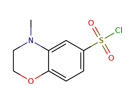 4-Methyl-3,4-dihydro-2H-1,4-benzoxazine-6-sulfonyl chloride , 97%