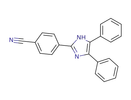 Molecular Structure of 29898-72-4 (4-(4,5-Diphenyl-1H-imidazol-2-yl)benzonitrile)