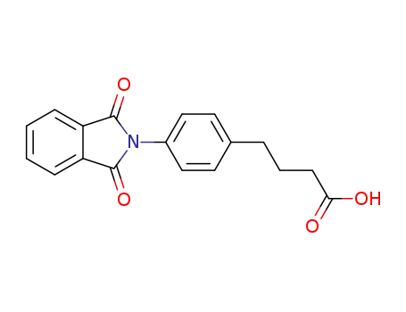 Molecular Structure of 209961-84-2 (4-(4-(1,3-dioxoisoindolin-2-yl)phenyl)butanoic acid)