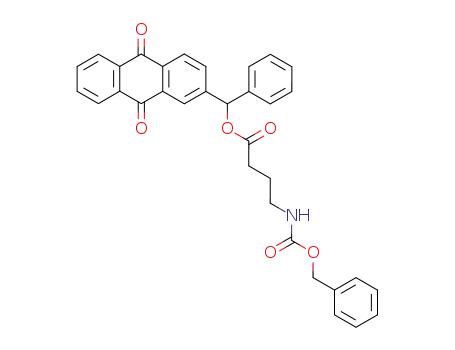 Butanoic acid, 4-[[(phenylmethoxy)carbonyl]amino]-,
(9,10-dihydro-9,10-dioxo-2-anthracenyl)phenylmethyl ester