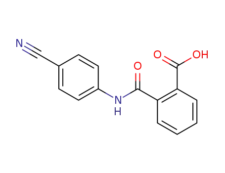 Molecular Structure of 303768-59-4 (2-[(4-cyanoanilino)carbonyl]benzoic acid)
