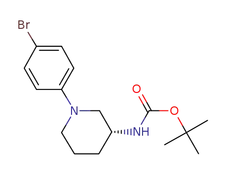 [(R)-1-(4-bromo-phenyl)-piperidin-3-yl]-carbamic acid-tert-butylester