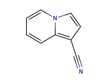 Molecular Structure of 3352-05-4 (1-Indolizinecarbonitrile)