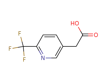 Molecular Structure of 913839-73-3 ((6-Trifluoromethyl-pyridin-3-yl)-acetic acid)
