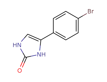 Molecular Structure of 6794-70-3 (4-(4-Bromo-phenyl)-1,3-dihydro-imidazol-2-one)
