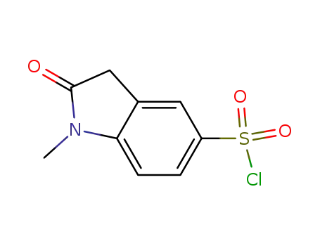 Molecular Structure of 166883-20-1 (1-Methyl-2-oxo-5-indolinesulfonyl chloride)