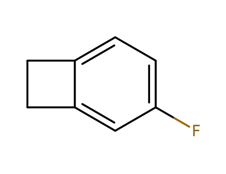 Molecular Structure of 51736-78-8 (Bicyclo[4.2.0]octa-1,3,5-triene, 3-fluoro-)