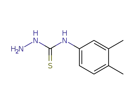 Molecular Structure of 6610-33-9 (N-(3,4-DIMETHYLPHENYL)HYDRAZINECARBOTHIOAMIDE)