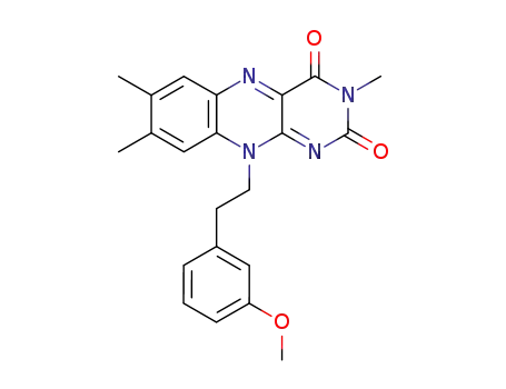 10-[2-(3-Methoxy-phenyl)-ethyl]-3,7,8-trimethyl-10H-benzo[g]pteridine-2,4-dione