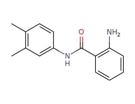 Molecular Structure of 102630-81-9 (2-AMINO-N-(3,4-DIMETHYLPHENYL)BENZAMIDE)