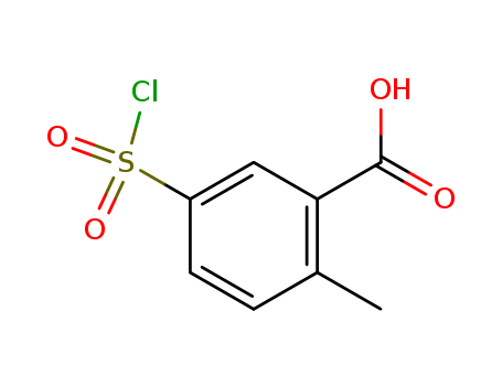 Benzoic acid, 5-(chlorosulfonyl)-2-methyl- (9CI)
