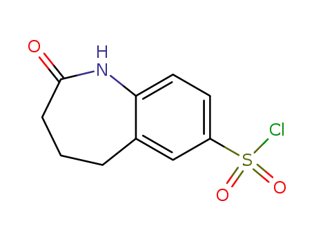 Molecular Structure of 927869-56-5 (2-oxo-2,3,4,5-tetrahydro-1H-1-benzazepine-7-sulfonyl chloride)