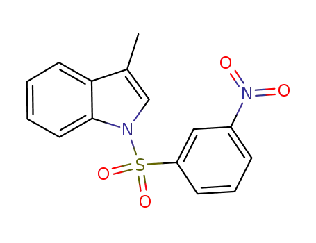 Molecular Structure of 1194041-97-8 (1-(3-nitrophenylsulfonyl)-3-methyl-1H-indole)