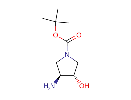 Molecular Structure of 190792-74-6 ((3S,4S)-N-Boc-3-amino-4-hydroxypyrrolidine)