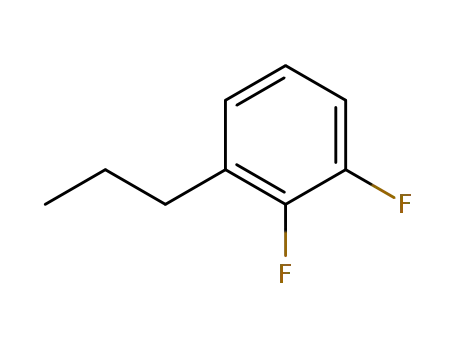 Molecular Structure of 126163-01-7 (Benzene, 1,2-difluoro-3-propyl-)