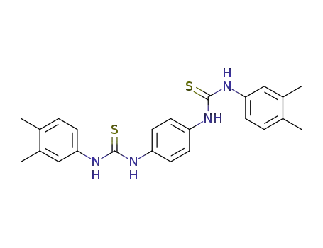 Molecular Structure of 479054-96-1 (1,4-phenylene-bis[3-(3',4'-dimethylphenyl)thiourea])