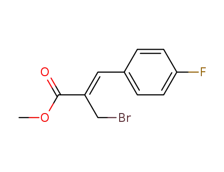 Molecular Structure of 1010396-60-7 (methyl (Z)-4-(bromomethyl)-3-(4-fluorophenyl)-2-propenoate)