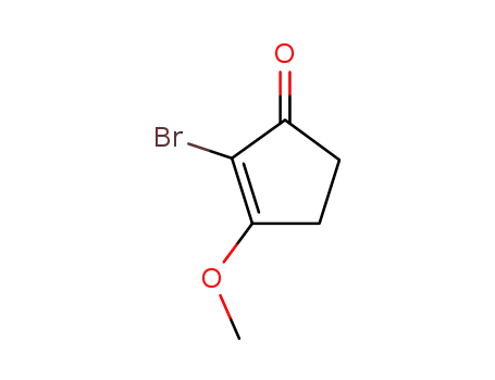 Molecular Structure of 14203-25-9 (2-Cyclopenten-1-one, 2-bromo-3-methoxy-)