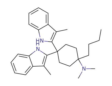 1-butyl-N,N-dimethyl-4,4-bis-(3-methyl-1H-indol-2-yl)cyclohexylamine