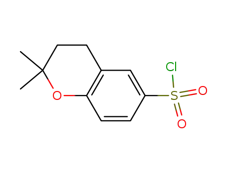 Molecular Structure of 131880-55-2 (2,2-DIMETHYL-6-CHROMANESULFONYL CHLORIDE)