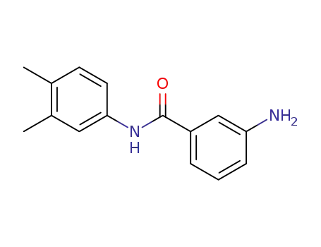 Molecular Structure of 102630-89-7 (3-AMINO-N-(3,4-DIMETHYLPHENYL)BENZAMIDE)