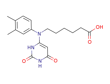 6-[(3,4-dimethyl-phenyl)-(2,6-dioxo-1,2,3,6-tetrahydro-pyrimidin-4-yl)-amino]-hexanoic acid