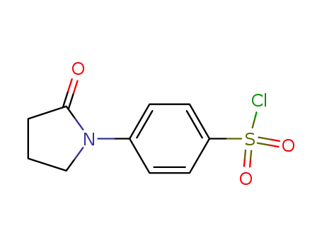 Molecular Structure of 112539-09-0 (4-(2-OXO-PYRROLIDIN-1-YL)-BENZENESULFONYL CHLORIDE)