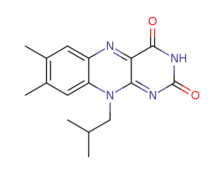Benzo[g]pteridine-2,4(3H,10H)-dione,
7,8-dimethyl-10-(2-methylpropyl)-