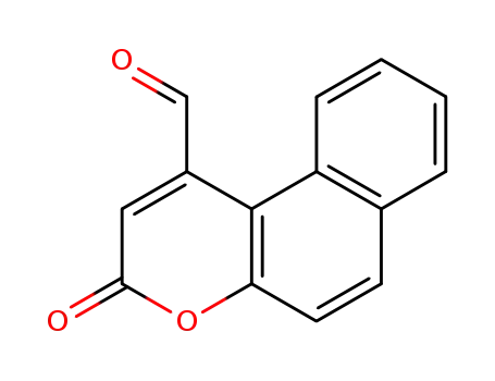 3H-Naphtho[2,1-b]pyran-1-carboxaldehyde, 3-oxo-