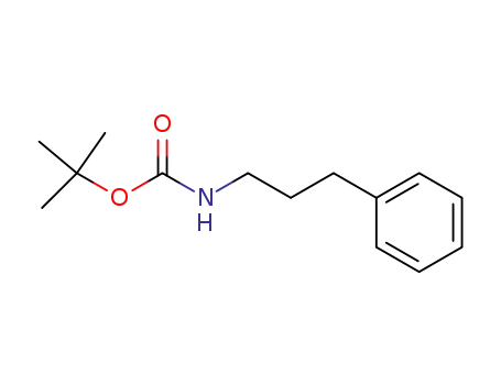 Molecular Structure of 147410-39-7 (Carbamic acid, (3-phenylpropyl)-, 1,1-dimethylethyl ester)