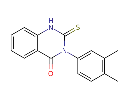 Molecular Structure of 84772-25-8 (3-(3,4-DIMETHYL-PHENYL)-2-MERCAPTO-3H-QUINAZOLIN-4-ONE)