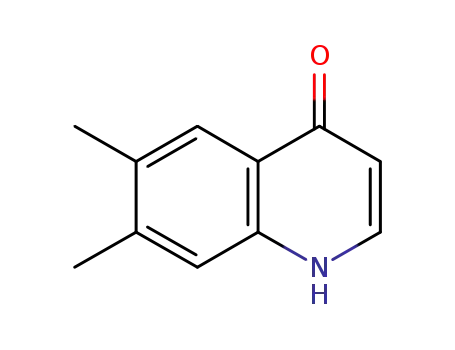 Molecular Structure of 185437-33-6 (6,7-DIMETHYL-4-HYDROXYQUINOLINE)
