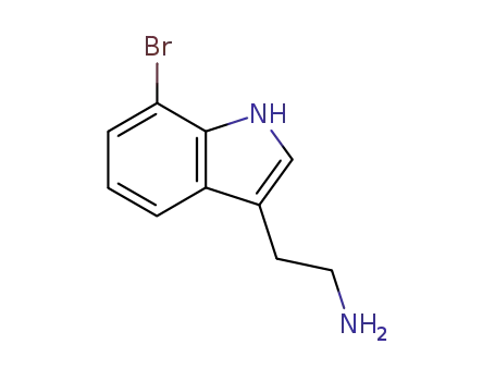 Molecular Structure of 40619-69-0 (1H-Indole-3-ethanamine, 7-bromo-)