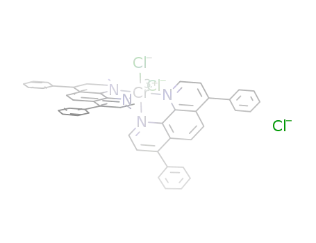 Molecular Structure of 1242583-98-7 ([(4,7-diphenyl-1,10-phenanthroline)2CrCl<sub>2</sub>]Cl)
