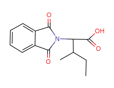 Molecular Structure of 19506-84-4 (2-(1,3-DIOXO-1,3-DIHYDRO-2H-ISOINDOL-2-YL)-3-METHYLPENTANOIC ACID)