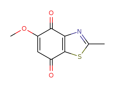 Molecular Structure of 265312-60-5 (4,7-Benzothiazoledione,5-methoxy-2-methyl-(9CI))