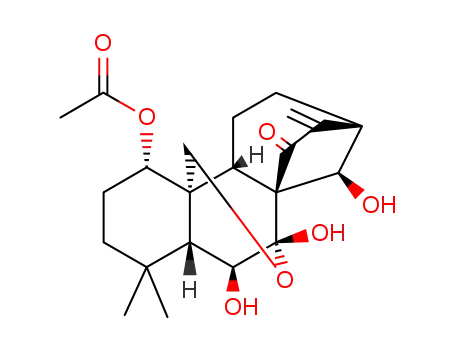Kaur-16-en-15-one, 1-(acetyloxy)-7,20-epoxy-6,7,14-trihydroxy-, (1alpha,6beta,7alpha,14R)-