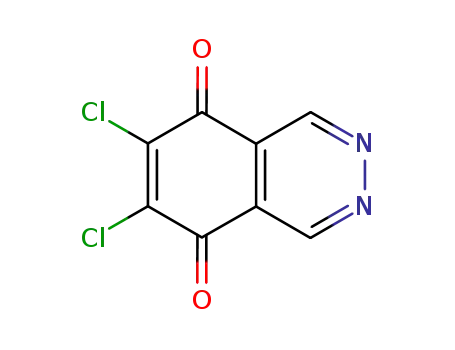 Molecular Structure of 102072-85-5 (6,7-dichlorophthalazine-5,8-dione)