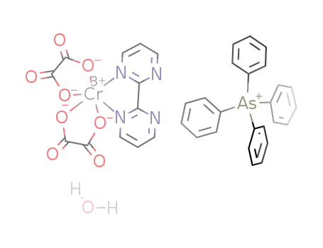 tetraphenylarsonium (2,2'-bipyrimidine)bis(oxalato)chromate(III) monohydrate