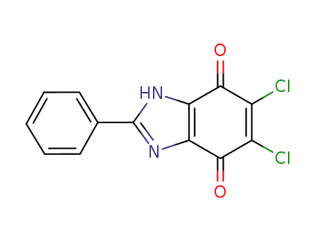 5,6-dichloro-2-phenyl-1H-benzo[d]imidazole-4,7-dione